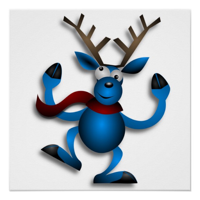 DANCING REINDEER POSTER (Front)