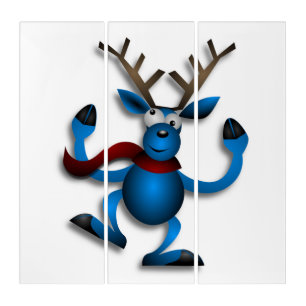 DANCING REINDEER TRIPTYCH