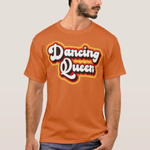 Dancing Retro 70s Design T_Shirt