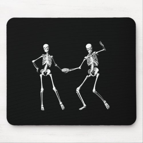 Dancing Retro Skeletons Mouse Pad