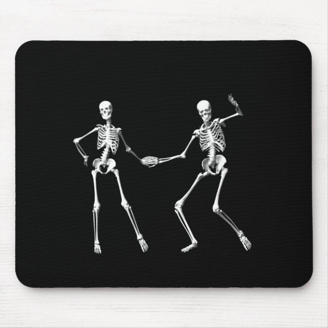 Dancing Retro Skeletons Mouse Pad (Front)