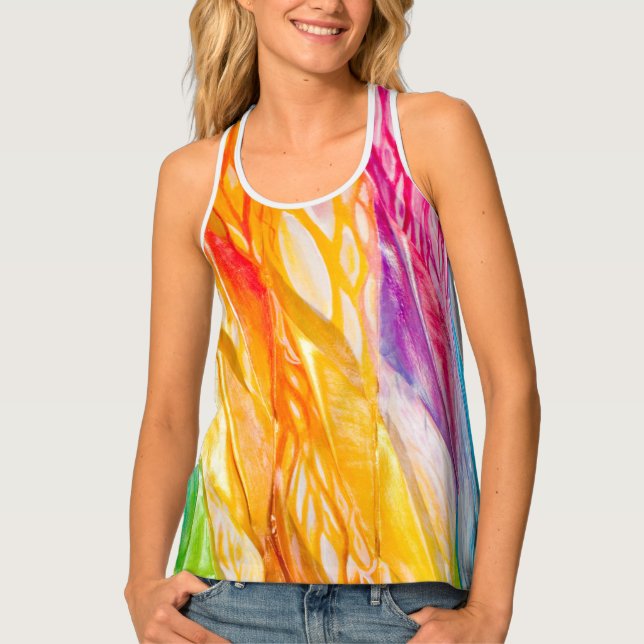 Dancing Ribbon Nebula Tank Top (Front)