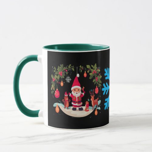 Dancing Santa Christmas Mug