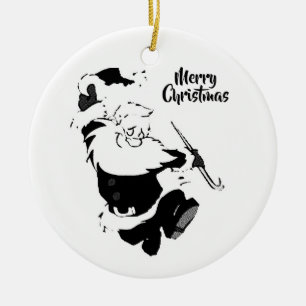 "DANCING SANTA" CHRISTMAS ORNAMENT