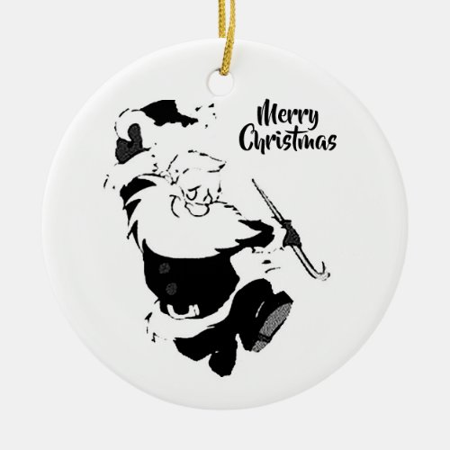 DANCING SANTA CHRISTMAS ORNAMENT