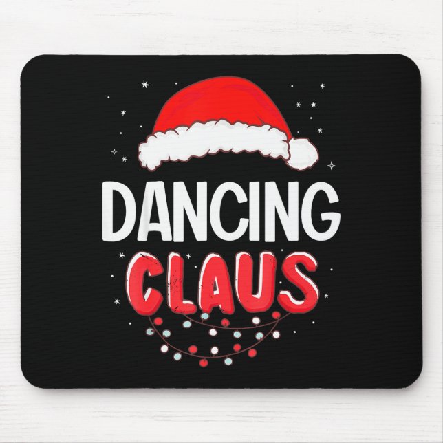Dancing Santa Claus Christmas Matching Costume  Mouse Pad (Front)
