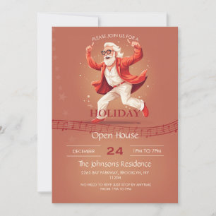 Dancing Santa Claus Invitation