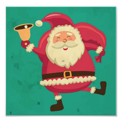 Dancing Santa Photo Print