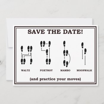 Dancing Save The Date Wedding Announcement by FunnyBusiness at Zazzle