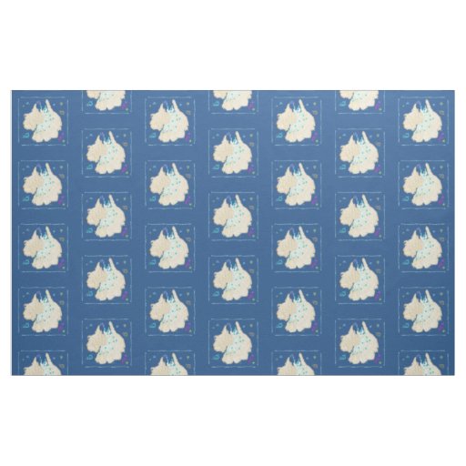 Dancing Scottish Terrier Fabric