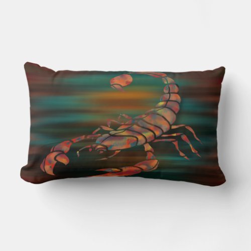 Dancing Shadows Of The Scorpion King  Lumbar Pillow