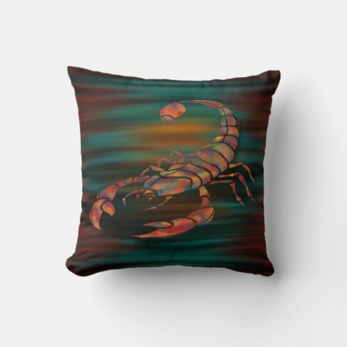 Dancing Shadows Of The Scorpion King  Throw Pillow