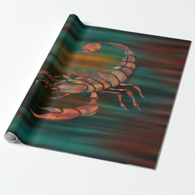 Dancing Shadows Of The Scorpion King Wrapping Paper (Unrolled)