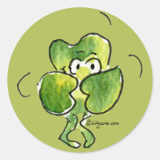 Dancing Shamrock Pictures on Stickers