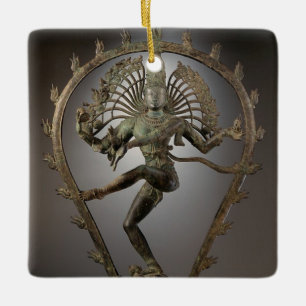 Dancing Shiva statue photo Ceramic Ornament