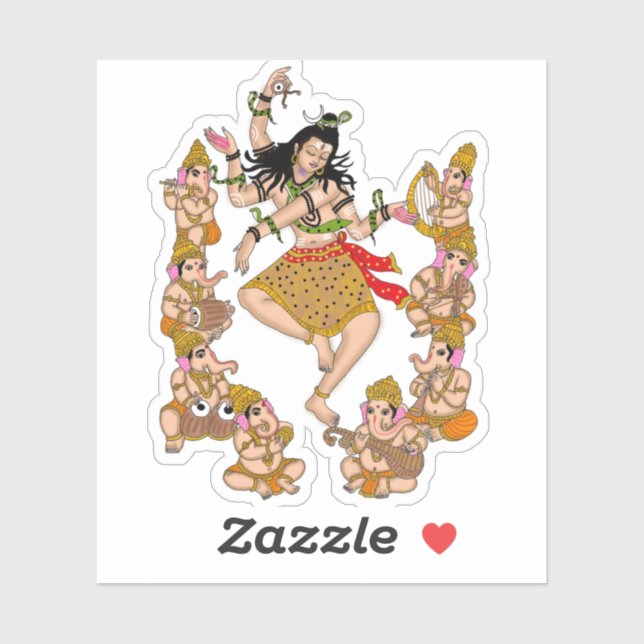 Dancing Shiva Sticker (Sheet)