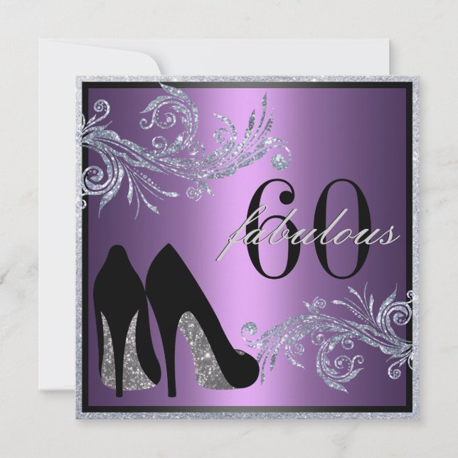 Dancing Shoes - Fabulous 50th Birthday Invitation (Front)