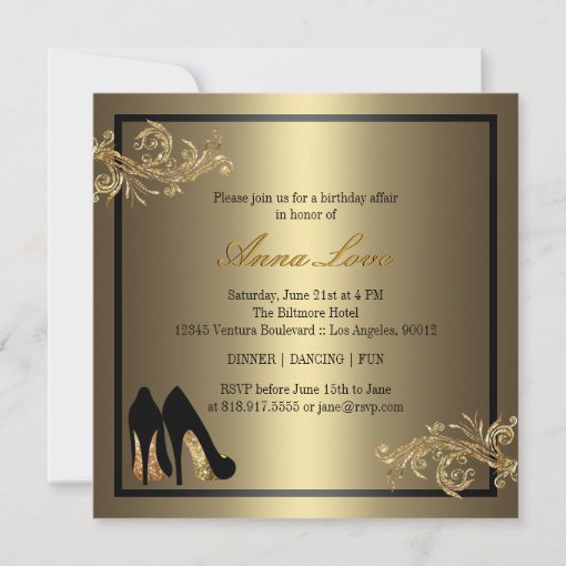 Dancing Shoes - Fabulous 60th Birthday Invitation | Zazzle