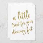 Dancing Shoes Gold Glitter Affordable Sign (Front/Back)