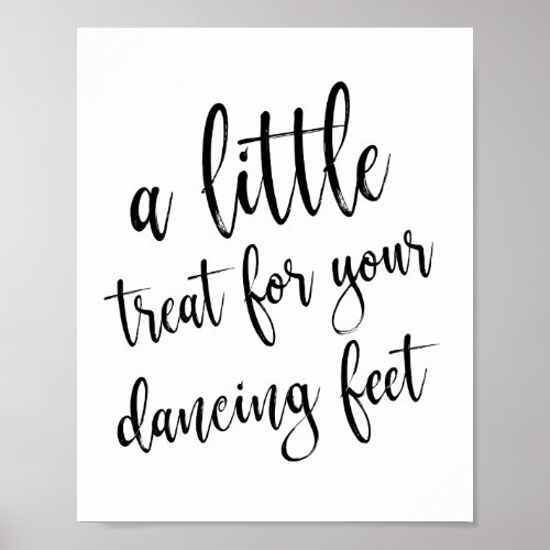 Dancing Shoes Shoes Black and White 8x10 Sign