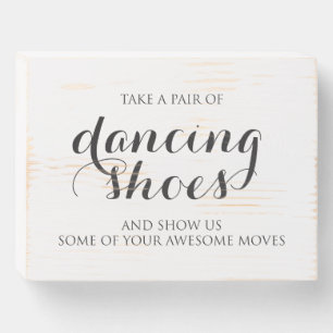 Dancing Shoes Wedding Reception Sign