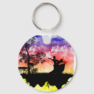 Dancing Silhouettes Keychain