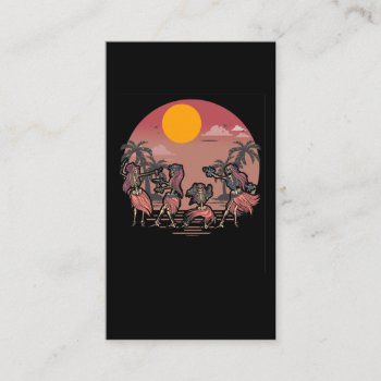 Dancing Skeleton Aloha Women Hawaii Business Card by Designer_Store_Ger at Zazzle