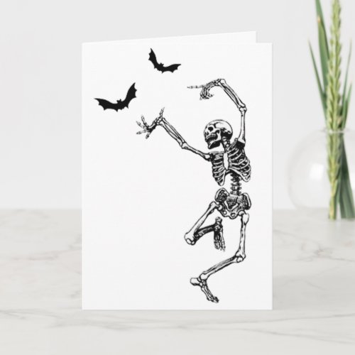 Dancing Skeleton Birthday Card