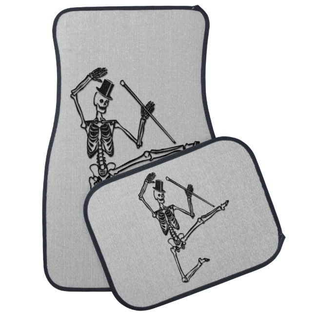 Dancing Skeleton Car Floor Mat (Set)