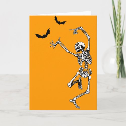 Dancing Skeleton Card
