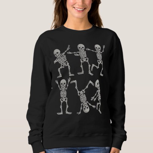 Dancing Skeleton Dabbing Skeletons Dance Boys Girl Sweatshirt