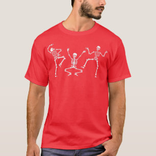 Dancing skeleton Dance Scary Halloween Men Women B T-Shirt
