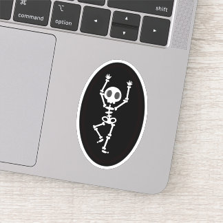 Dancing Skeleton Die Cut Sticker Decal