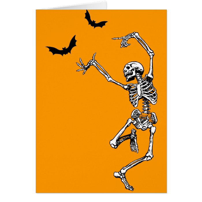 Dancing Skeleton Greeting Card