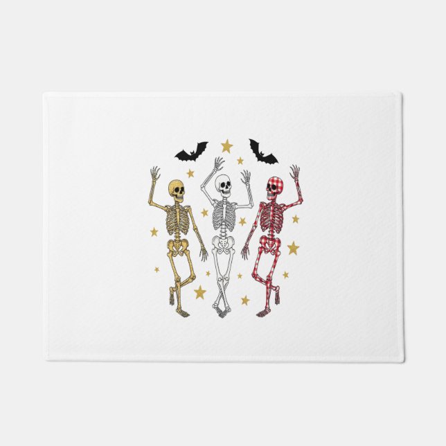 Dancing Skeleton Halloween Doormat (Front)