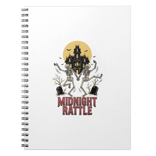 Dancing Skeleton Halloween Haunted Manor Vintage G Notebook