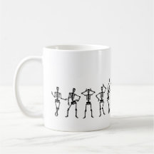 Dancing Skeleton Halloween Mug