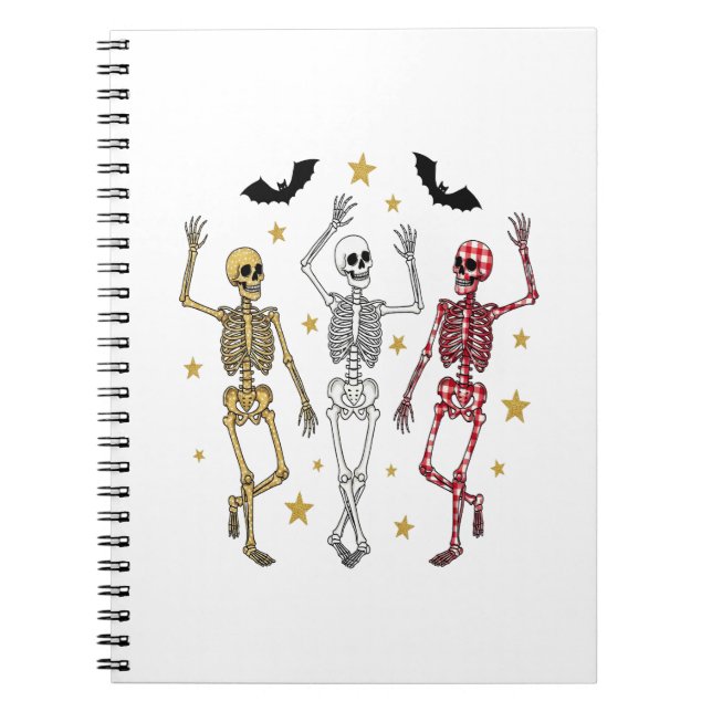 Dancing Skeleton Halloween Notebook (Front)