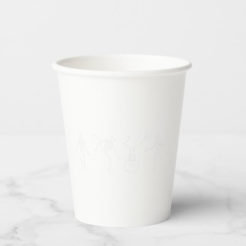 Dancing Skeleton Halloween Paper Cups