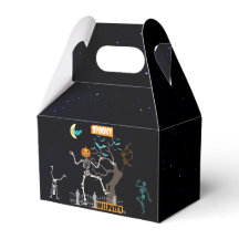Dancing Skeleton Halloween Party Favor Box