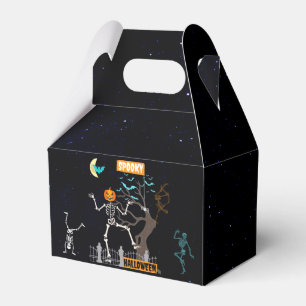 Dancing Skeleton Halloween Party Favor Box