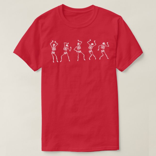 Dancing Skeleton Happy Halloween This Is My Hallow T-Shirt (Design Front)