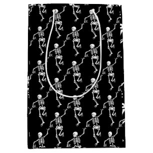 Dancing Skeleton Medium Gift Bag