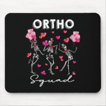 Dancing Skeleton Ortho Squad Orthopedic Valentines Mouse Pad
