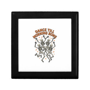 Dancing Skeleton Shirt Vintage Funny Bone Dance Ar Gift Box