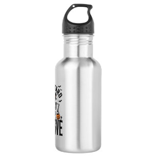 Dancing Skeleton Shirt with Pumpkin Vintage Hallow Stainless Steel Water Bottle