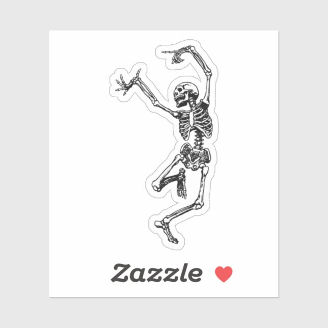 Dancing Skeleton Sticker (Sheet)