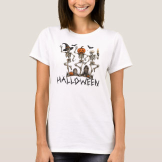 Dancing Skeleton Trio, Halloween Party T-Shirt