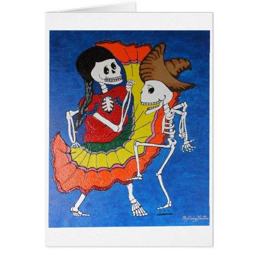 Dancing skeletons cards (Front)