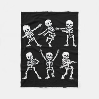 Dancing Skeletons Dance Challenge Boys Girl Kids H Fleece Blanket
